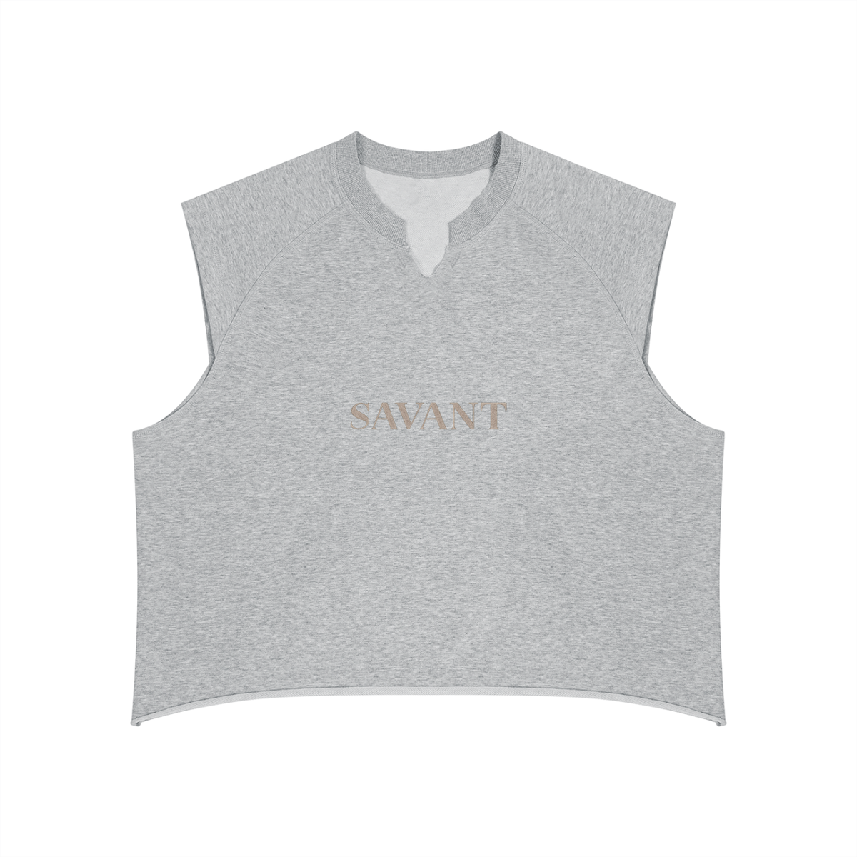 Notch Tank in Flower Gray, front