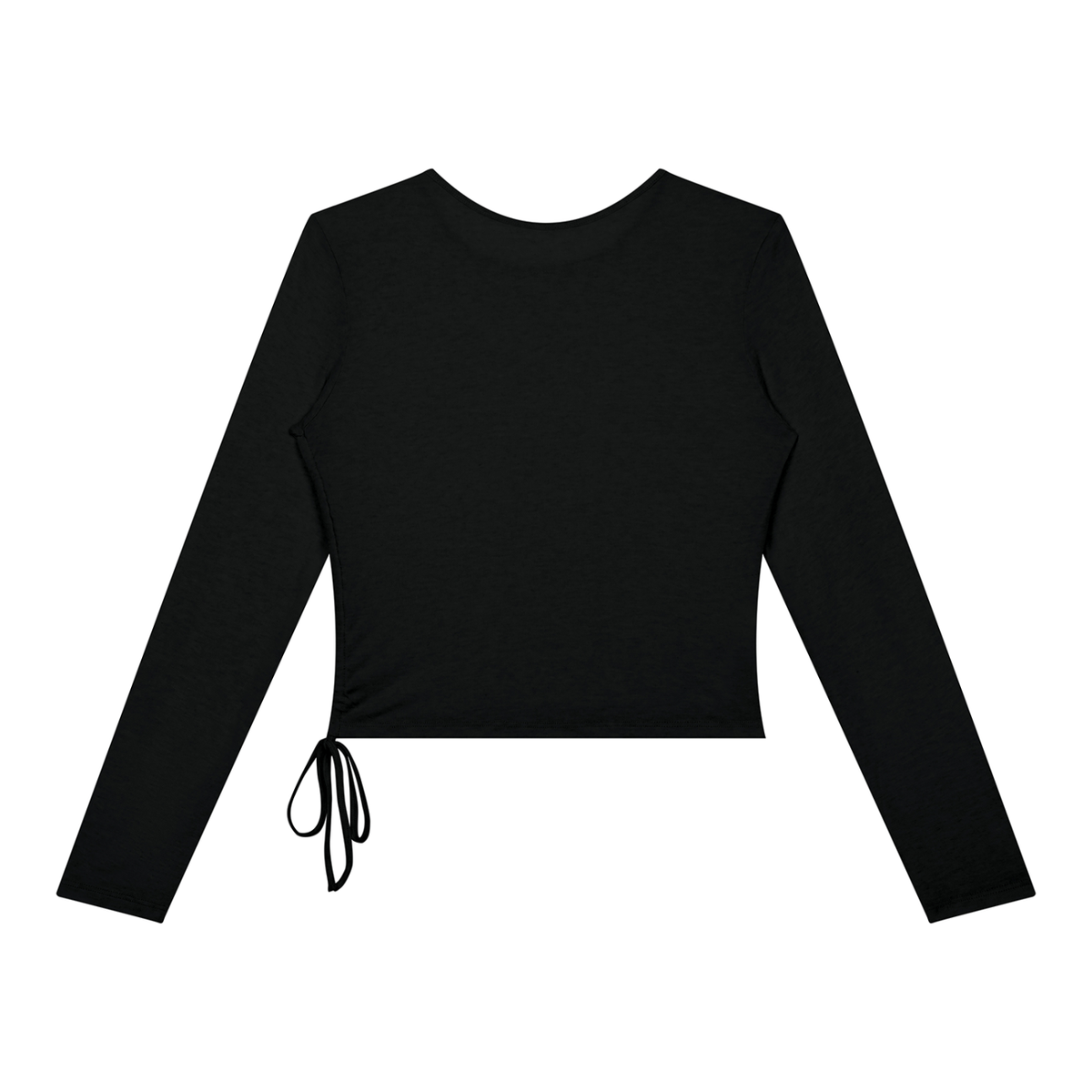 Studio Tie Top in Black, back