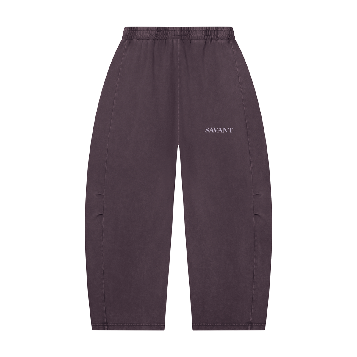 Mineral Barrel Pant in Plum Purple, back