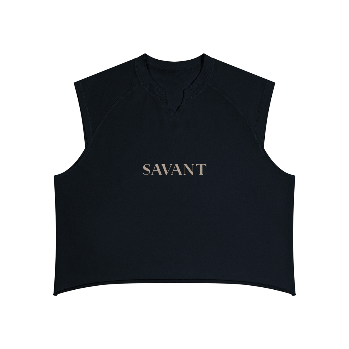 Notch Tank in Black, front