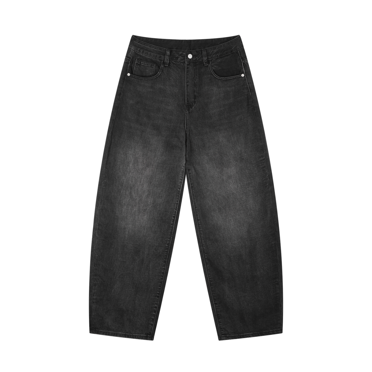 Sunfade Barrel Jean in Black, front