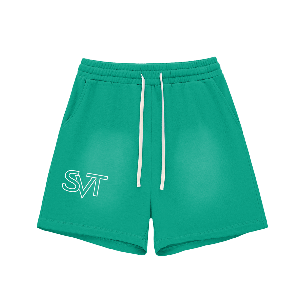 Sunfade Sweat Short in Green, front