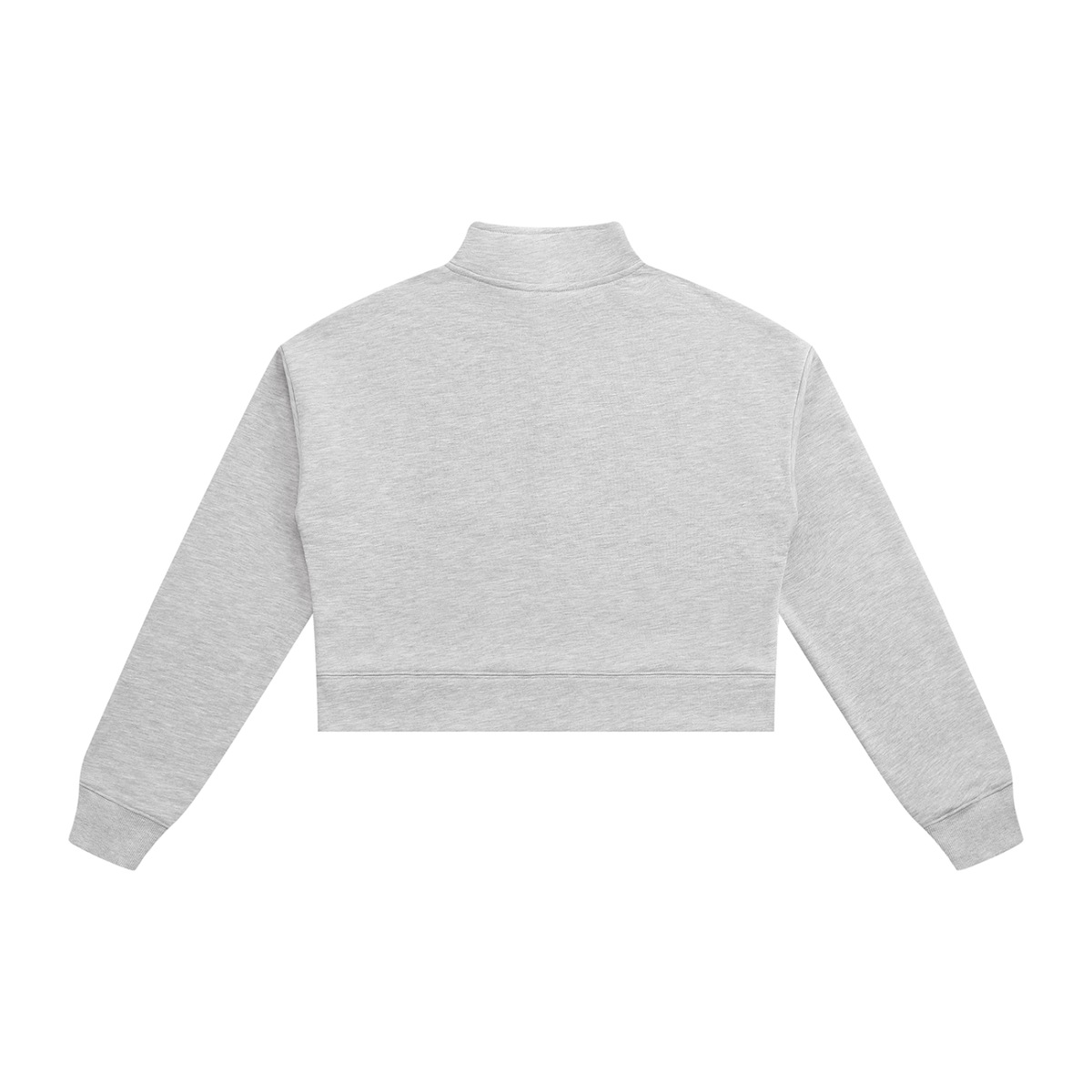 Roots Quarter Zip in Flower Gray, back