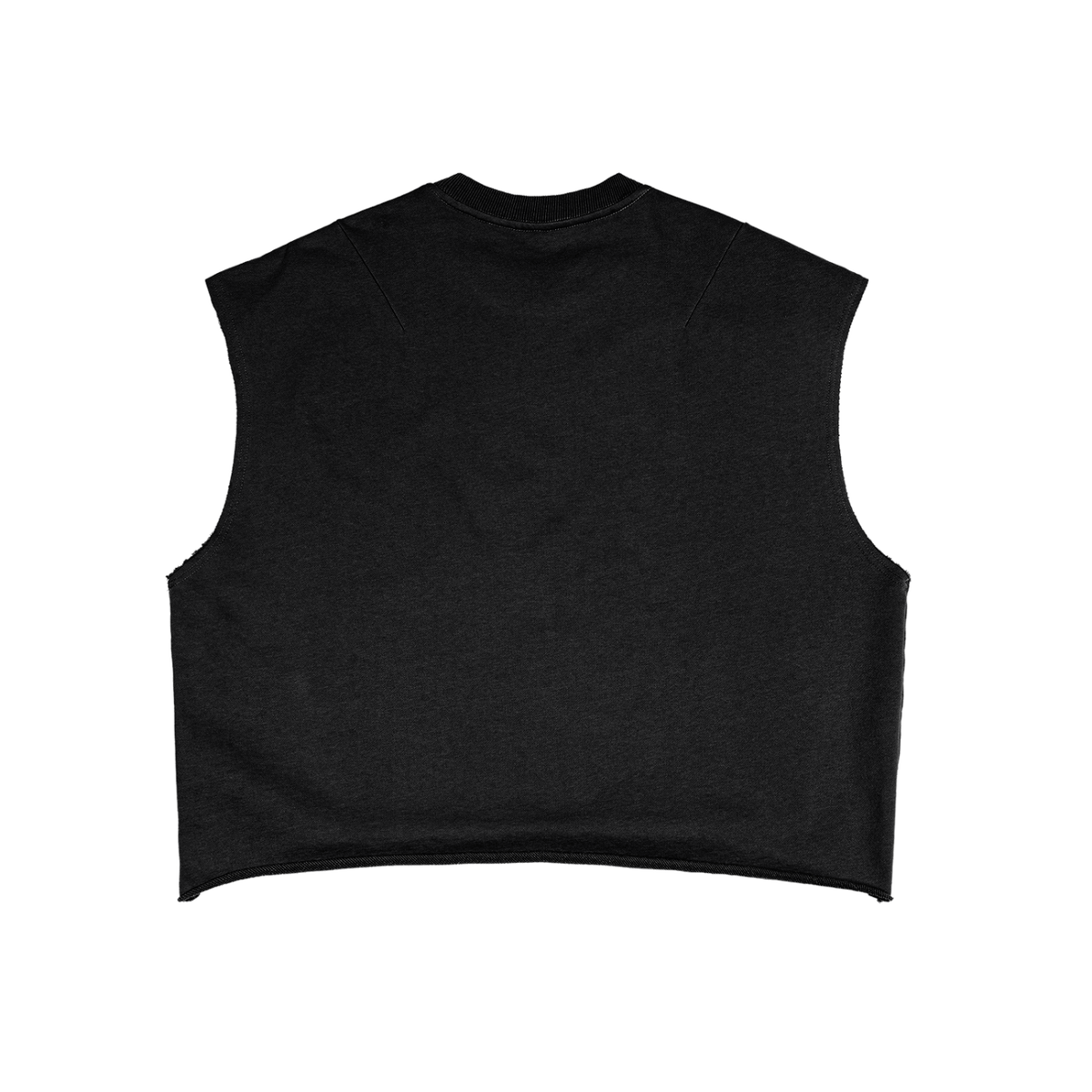 Boxy Sleeveless in Black, back