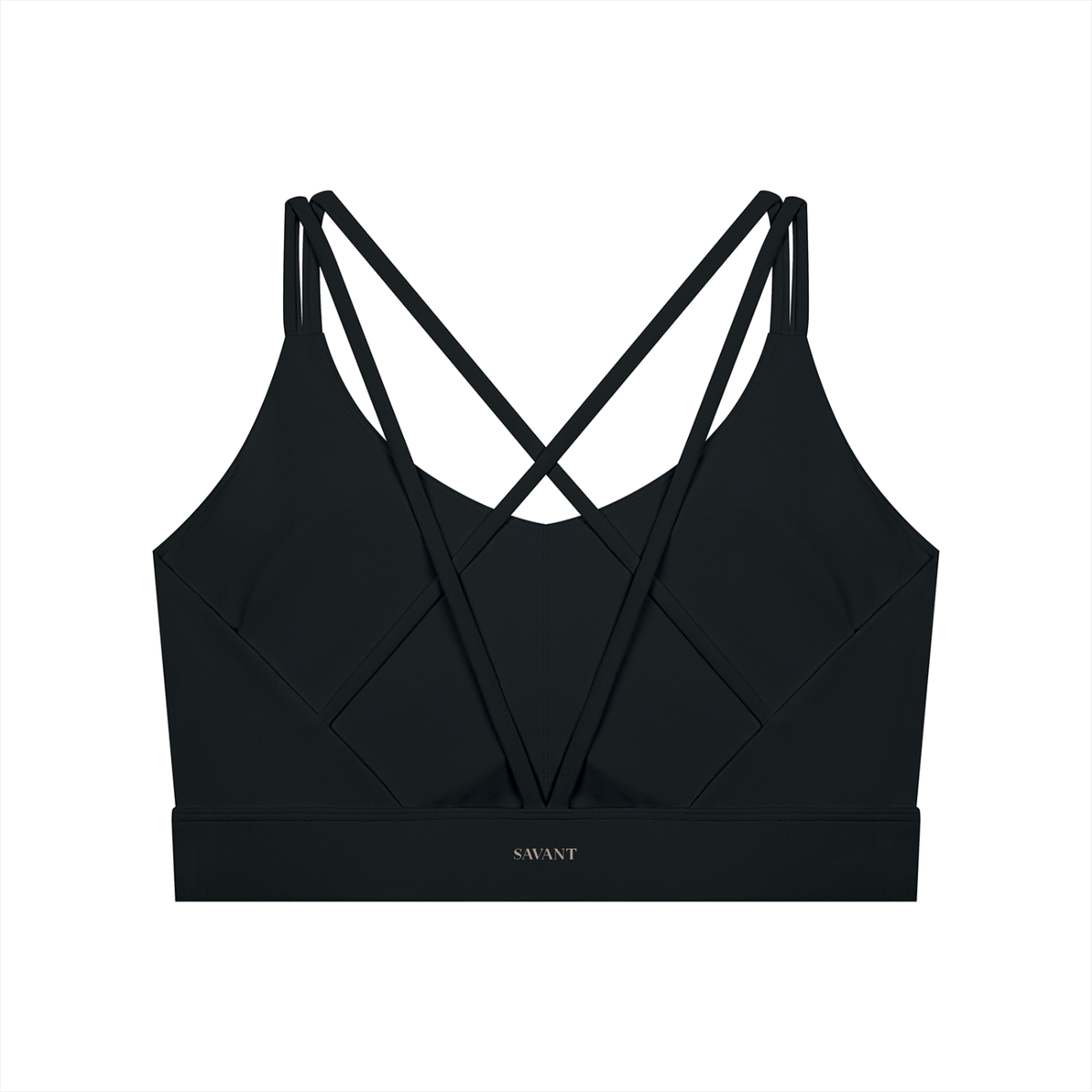 Studio Cross Bra in Black, back