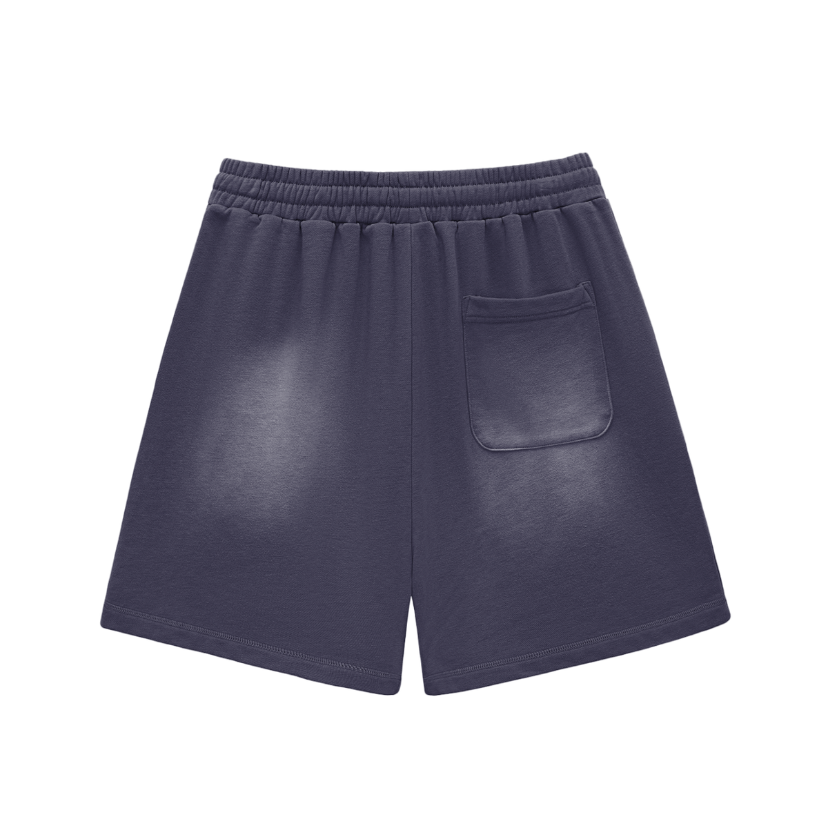 Sunfade Sweat Short in Navy Blue, back